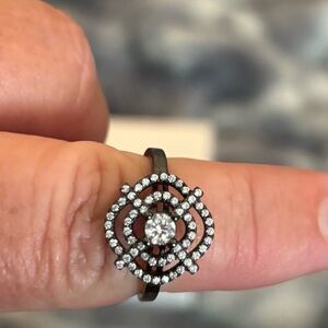 Elegant moissanite Floral Ring